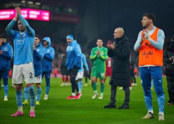 Manchester City di Anfield