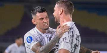 Stefano Lilipaly dan Felipe Cadenazzi - Borneo FC