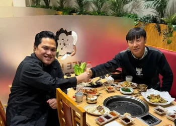 Erick Thohir dan Shin Tae-yong sepakat untuk memperpanjang kontrak