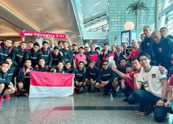 Penyambutan Ultras Garuda Qatar untuk kedatangan Timnas U-23 Indonesia