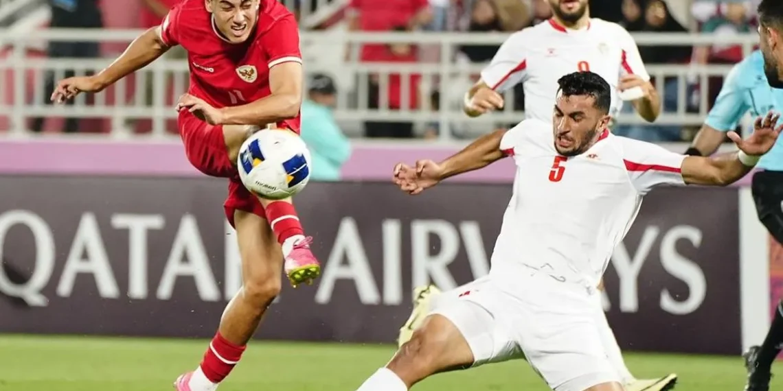 Timnas Indonesia U-23 melawan Timnas Yordania U-23