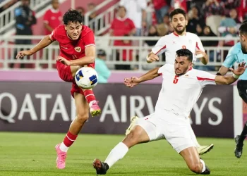 Timnas Indonesia U-23 melawan Timnas Yordania U-23