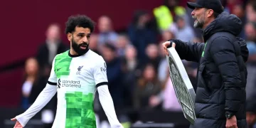 Jurgen Klopp dan Mohamed Salah