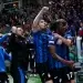 Selebrasi Atalanta setelah menang telak 3-0 atas Marseille