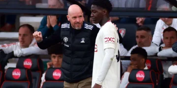Erik ten Hag dan Kobbie Mainoo