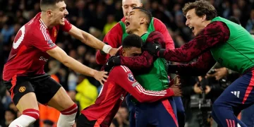 Amad Diallo Jadi Pahlawan Kemenangan di Derby Manchester
