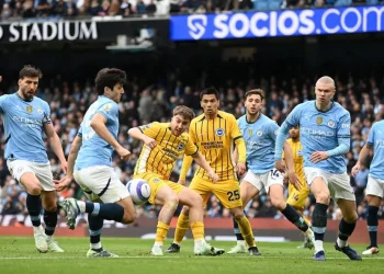 Manchester City Ditahan Imbang Brighton 2-2 di Etihad