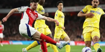 Arsenal Berakhir Imbang 2-2 Melawan Crystal Palace