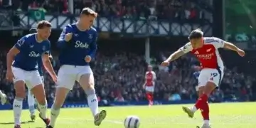 Arsenal Gagal Ditahan Imbang Everton 1-1 di Goodison Park