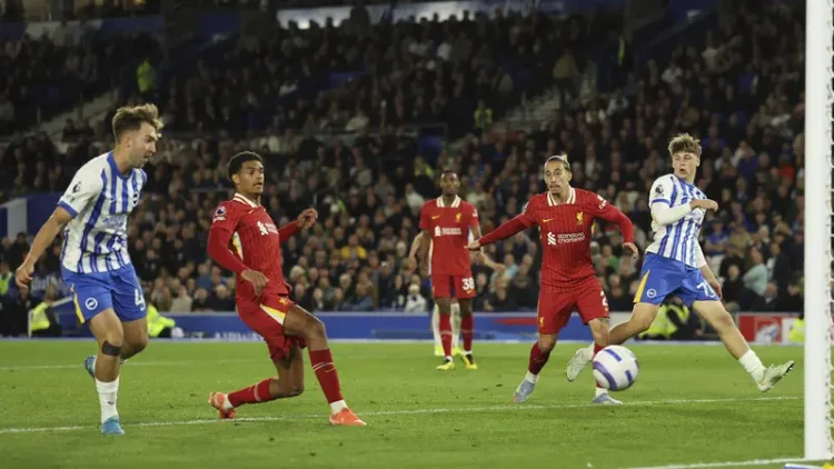 Liverpool Tertinggal di Markas Brighton dalam Laga Dramatis