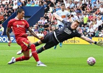Liverpool Menang 3-1 atas Preston Usai Kepergian Diogo Jota