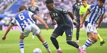 Real Madrid Menang Tipis 2-1 atas Real Sociedad