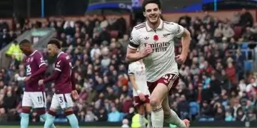 Arsenal Menang 2-0 atas Burnley di Liga Inggris 2025-2026